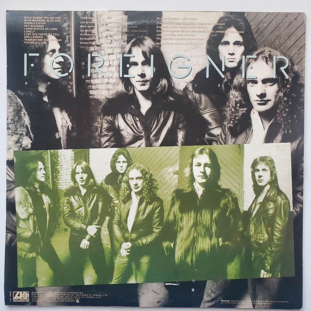 Foreigner Double Vision Vinyl Record ⏺️3/$40+Free Shipping!🚚 - Picture 3 of 8